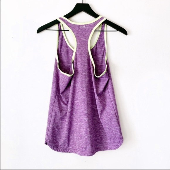 Adidas Purple & Green Racerback Fitness Tank Top - Picture 4 of 5